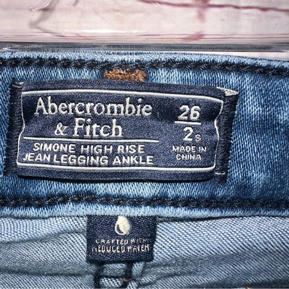 Abercrombie & Fitch Simone High Rise Jean Legging Ankle Size 2 - Picture 2 of 3